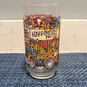 The Muppet Show "Happiness Hotel" 5.5” Tall Glass - 1981 Henson Associates